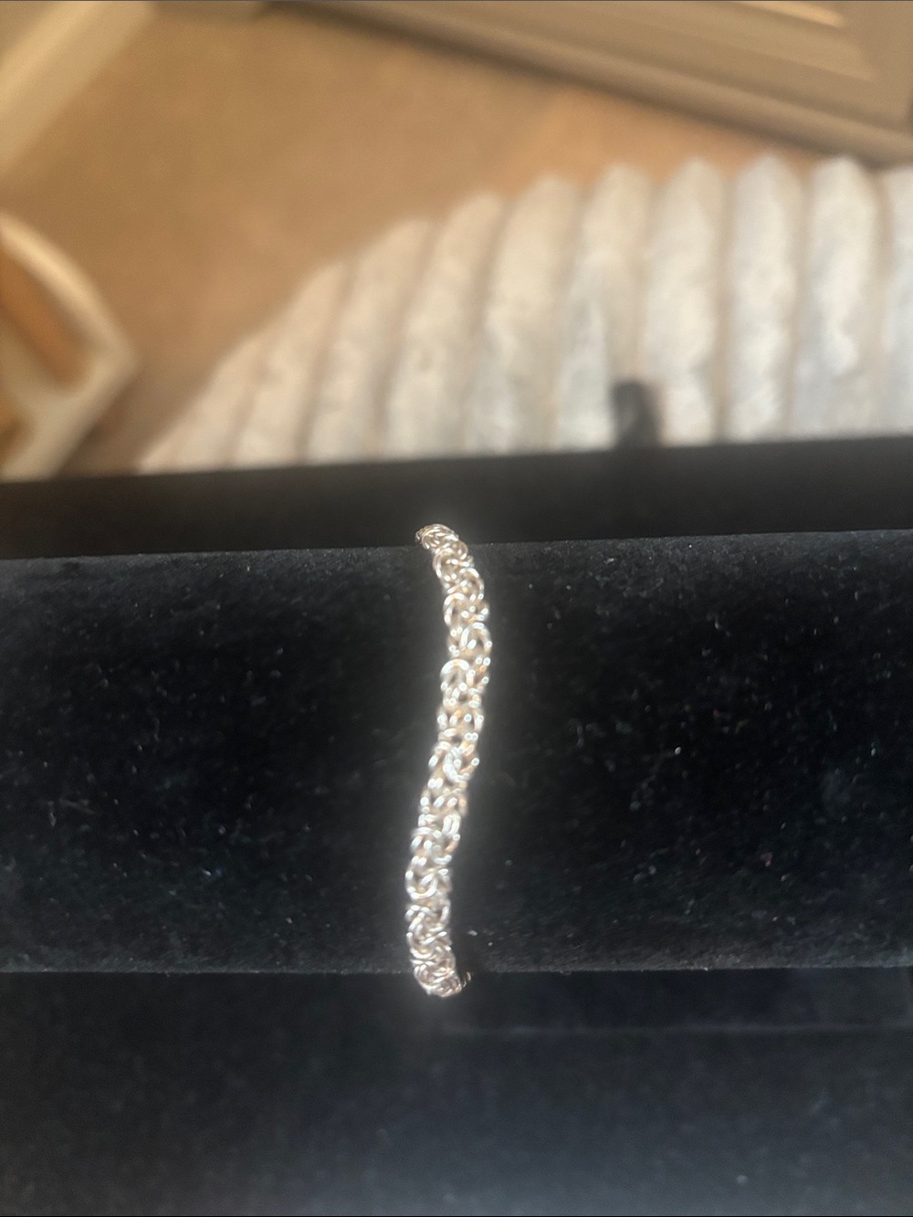 925 sterling silver Italy LRM stamped ankle or wrist bracelet.